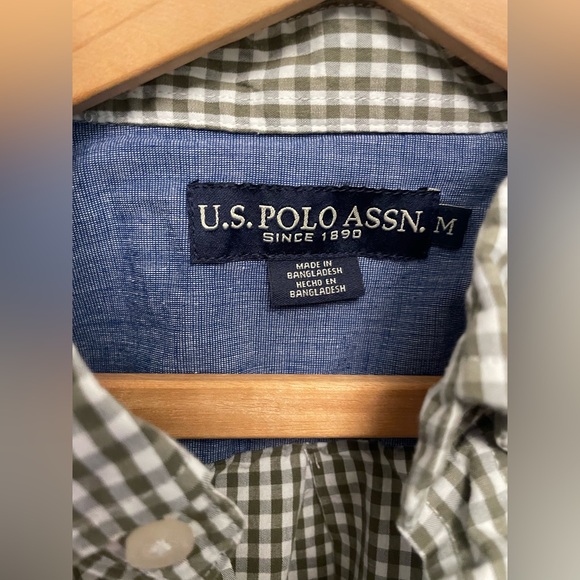 Men's Checkered Shirt - US Polo Assn Medium - Picture 2 of 4